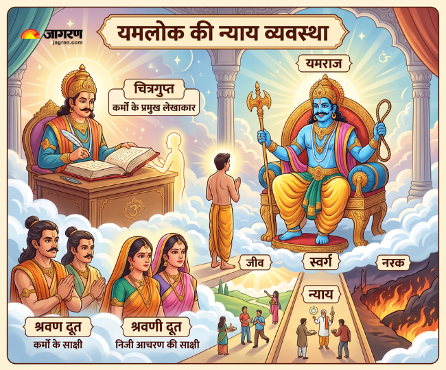 यमलोक की न्याय व्यवस्था